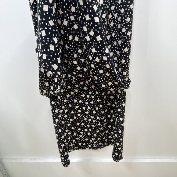 Vintage 90s Y2K Casual Corner Annex Maxi Dress Tank Slits Geo All Over Print 8 - Picture 5 of 10